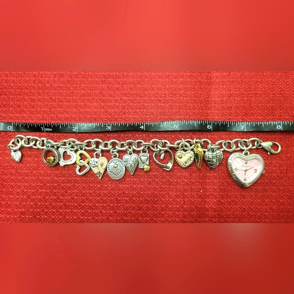 Brighton Silver Heart Charm Watch NWOT - Picture 5 of 5